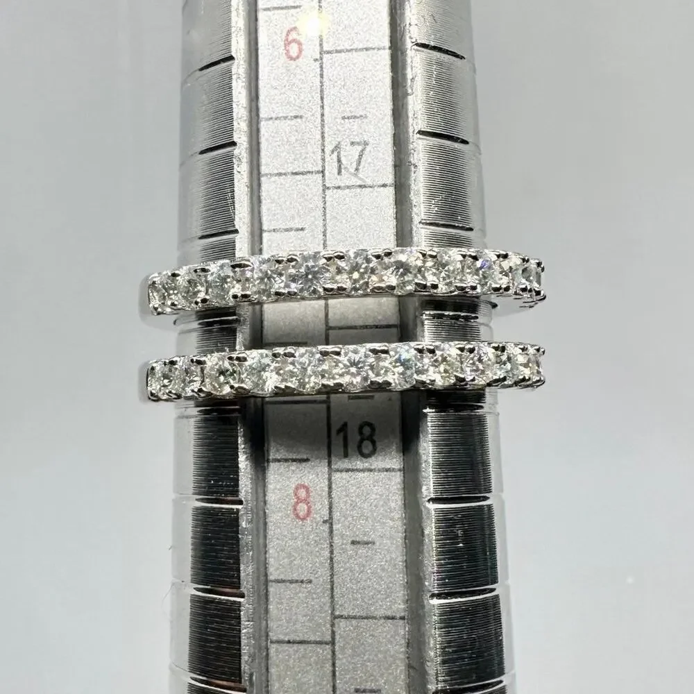 Moissanite Diamond Ring Enhancer Wedding Band GRA Certified Jewelry Size 7